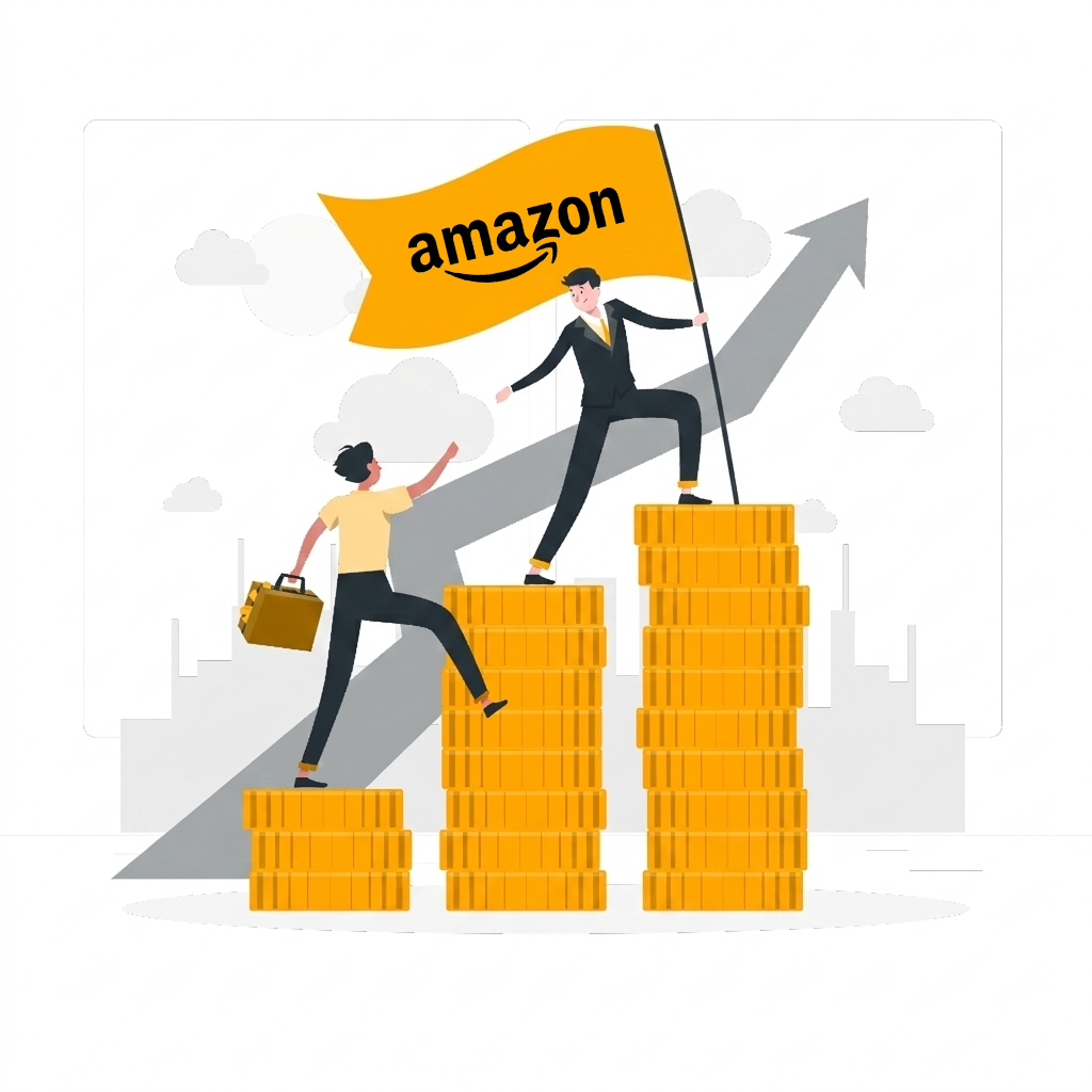 Amazon product launch illustration